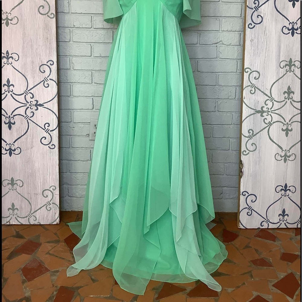 Vintage Flowy Fairy Princess Layered Chiffon Dress - Picture 5 of 16